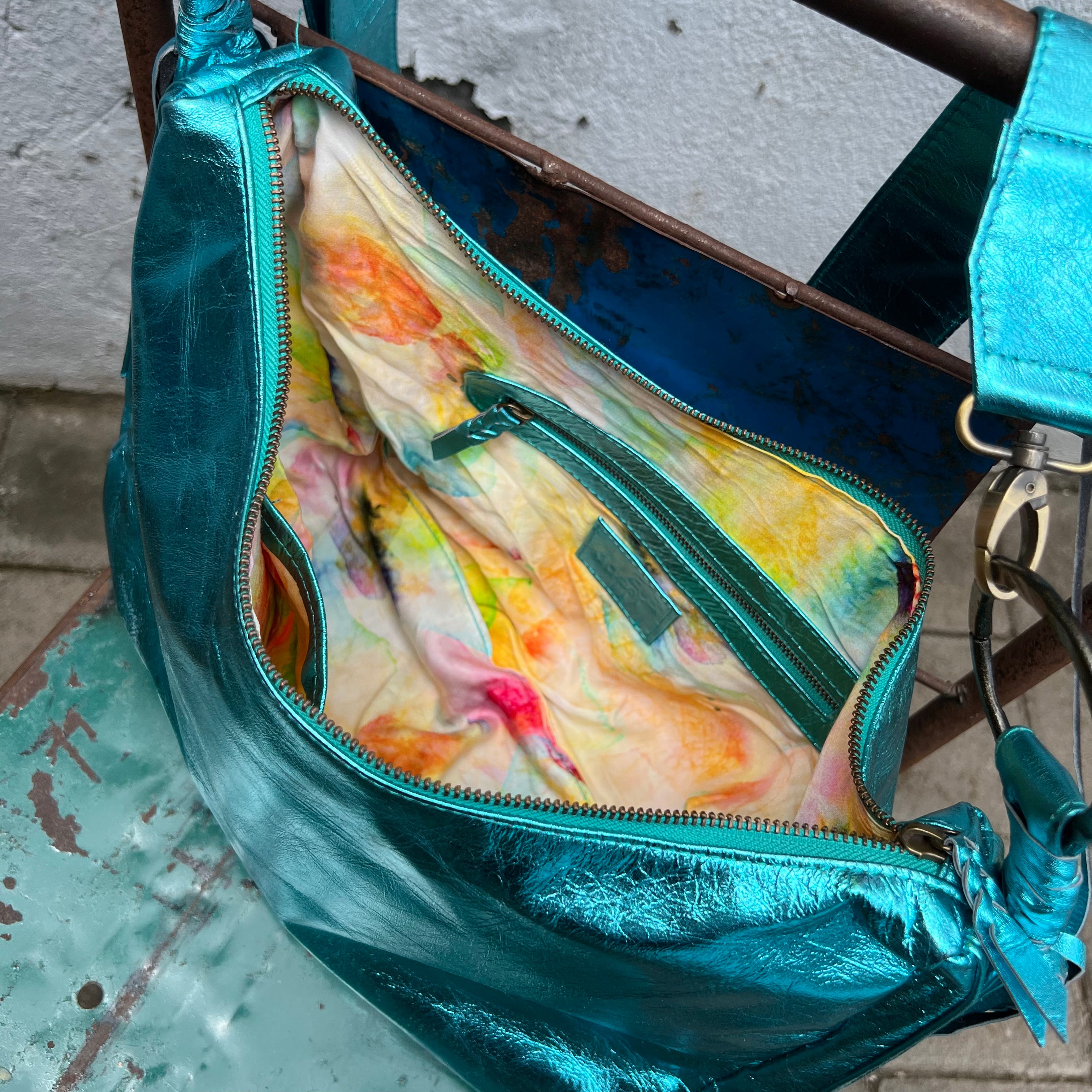 Large Metallic Dakini Slouchi Bag