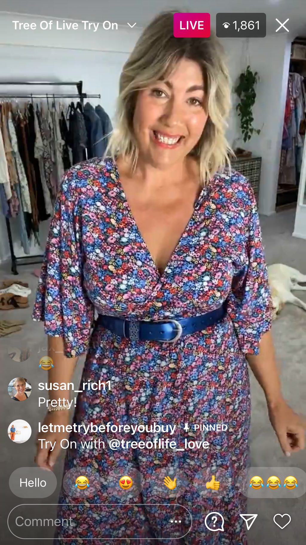 Boho Vintage Style 'Funki' Belt in INDIGO SPARKLE