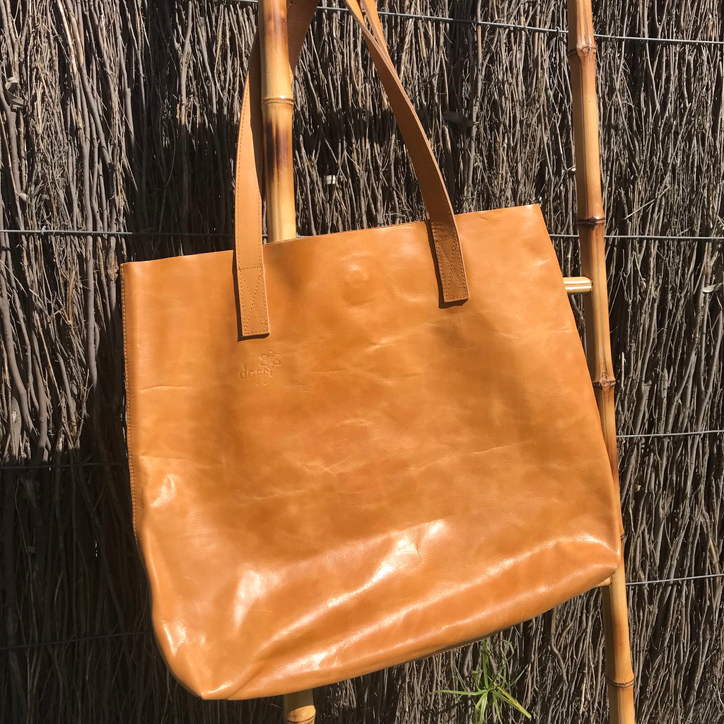 Antique Tan Rainbow Soul Tote
