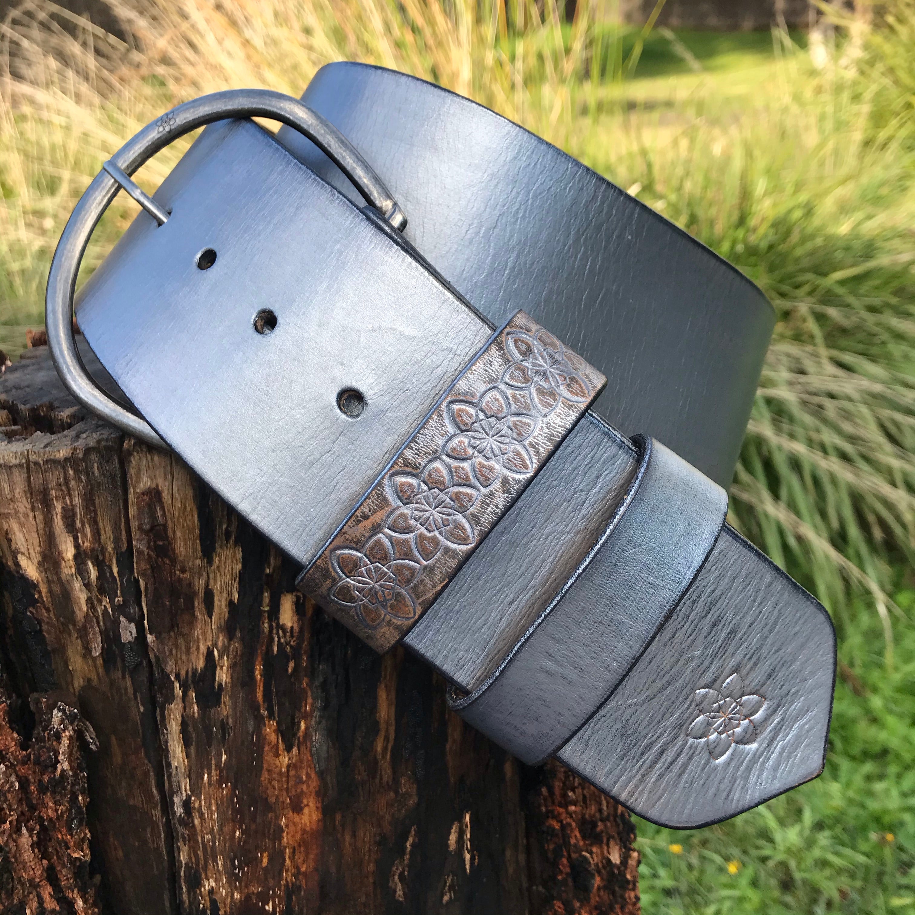Hippi' Wide Belt Silver