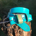 Mens + Women's Distressed Leather Turquoise 'Funki' Belt