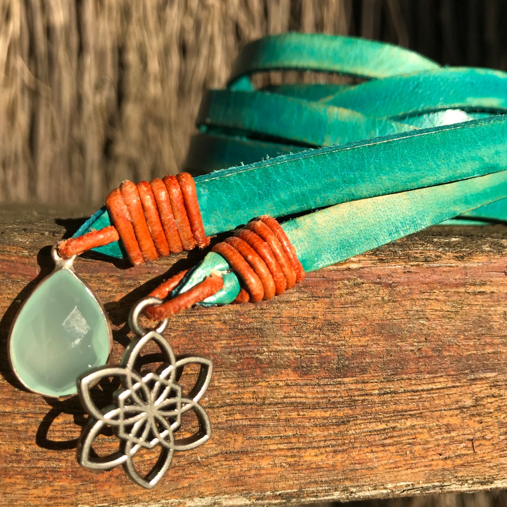 Wispi Gem Tie Belt  Natural