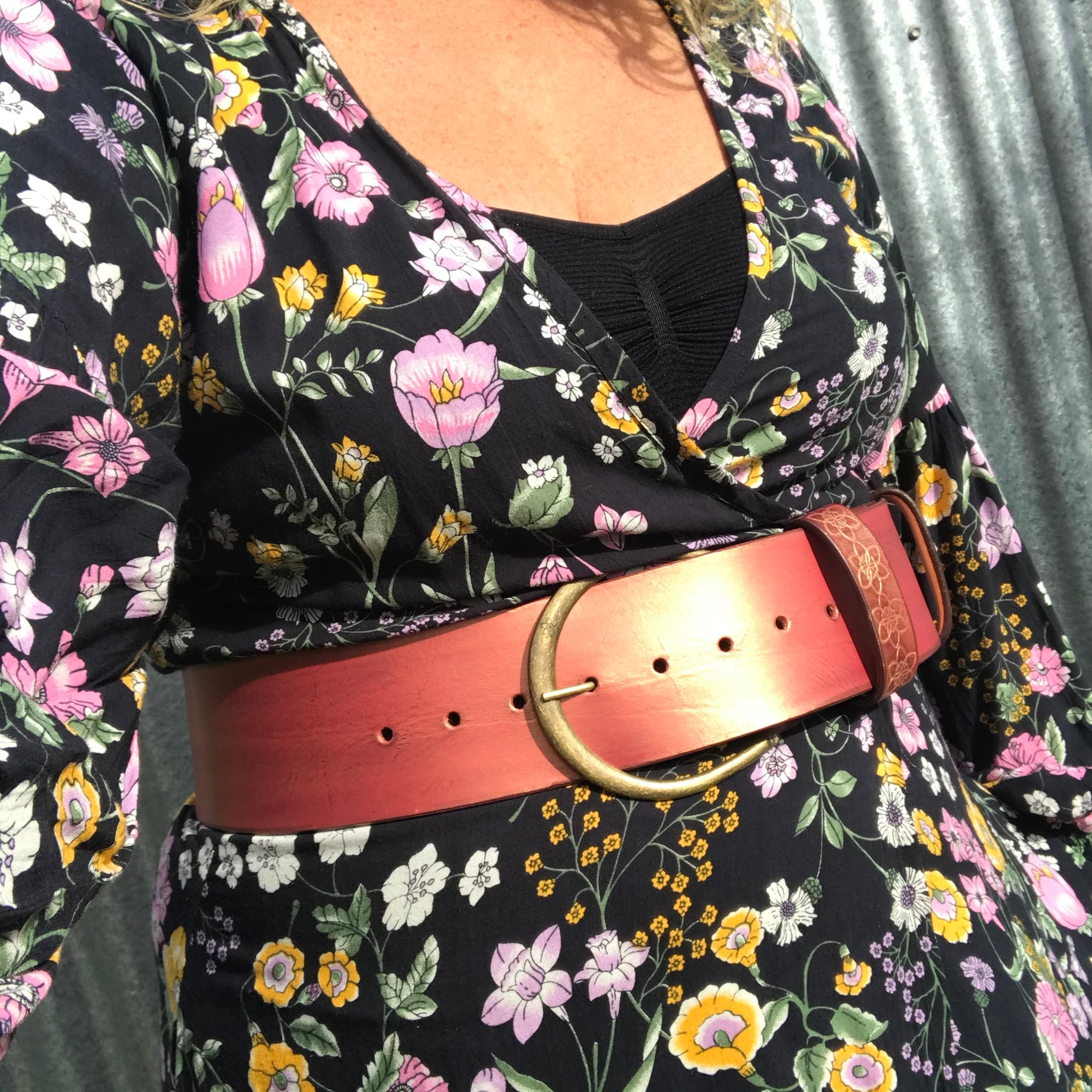 Hippi' Wide Belt ROSE Gold