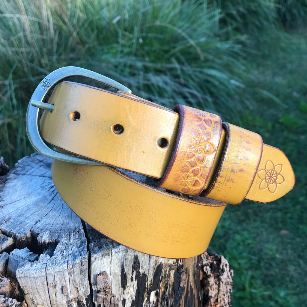 MUSTARD Yellow  'Funki'  Belt